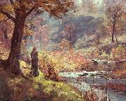 Theodore Clement Steele Morning by the Stream oil painting picture wholesale